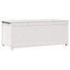 vidaXL Opbergbox wit 110x50x45,5 cm massief grenenhout