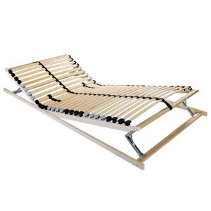 vidaXL Lattenbodem Bruin 80 x 190 cm Massief beukenhout