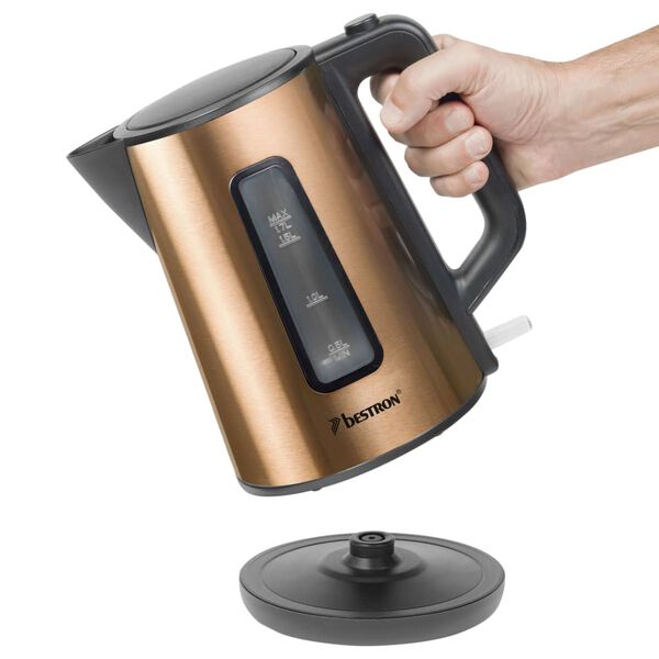 Bestron Waterkoker snoerloos Copper Collection AWK1000CO 1,7 L