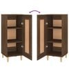 vidaXL Dressoir 34,5x34x90 cm bewerkt hout bruin eikenkleur