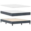 vidaXL Boxspringbed met matras Donkergrijs 200 x 140 cm Fluweel