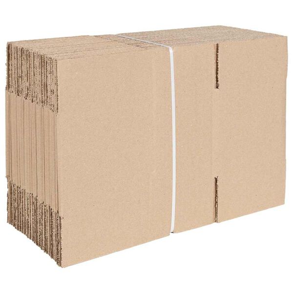 vidaXL Vouwdoos met opslag 50 pcs Naturel 24 x 13 x 13 cm Karton
