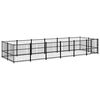 vidaXL Hondenkennel voor buiten 11,26 m&sup2; staal