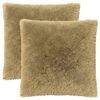 vidaXL Kussen 2 st HEERLEN Lichtgrijs 55 x 55 cm PV Fleece