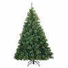 vidaXL Kunstkerstboom met 300 LED met standaard Groen 240 cm PE en PVC
