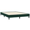 vidaXL Boxspring met matras fluweel donkergroen 160x210 cm