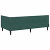 vidaXL Hoekbedframe met Matras met matras 2 pcs Groen Fluweel