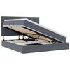 vidaXL Opslag bed met matras Donkergrijs 180 x 200 cm Fluweel