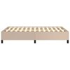 vidaXL Bedframe zonder matras 120x190 cm kunstleer cappuccinokleurig