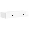 vidaXL Wandmontage Zijtafel Hoogglans Wit 87,5 x 34,5 x 17 cm