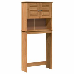 vidaXL Wasmachinekast VIGO Bruin en Honingbruin 72,5 x 27 x 161 cm