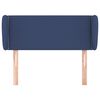 vidaXL Hoofdbord met randen 83x23x78/88 cm stof blauw