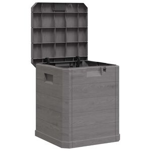 vidaXL Opbergbox voor in de tuin 90 L bruin