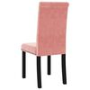 vidaXL Eetkamerstoelen 2 st fluweel roze