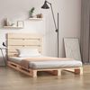vidaXL Bedframe massief grenenhout 90x190 cm