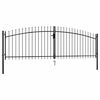 vidaXL Dubbele deur hekpoort Woerden met speerpunt 400x174,5 cm
