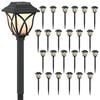 vidaXL Buitenzonne-lampen met grondpin 24 st Warmwit 42 cm PP