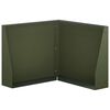 vidaXL Keerwand 50 x 50 x 30 cm Staal Olijfgroen