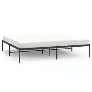 vidaXL Bedframe metaal zwart 180x200 cm