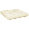 vidaXL Palletkussen 70x70x12 cm stof cr&egrave;mekleurig
