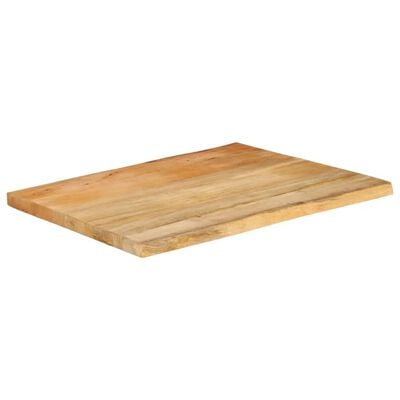 vidaXL Tafelblad met natuurlijke rand 80x60x3,8 cm massief mangohout