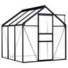 vidaXL Tuinkas 3,61 m&sup3; aluminium antracietkleurig