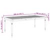 vidaXL Tafel Batavia 200x100x75 cm massief teakhout
