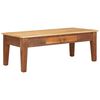 vidaXL Salontafel met lade Bruin 110 x 55 x 40 cm Massief Mango Hout
