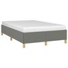 vidaXL Bedframe zonder matras 120x190 cm stof donkergrijs