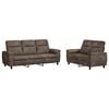 vidaXL Bankstel 2 pcs Donkergrijs Nep Suede Leer