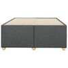 vidaXL Bedframe zonder matras 120x200 cm stof donkergrijs