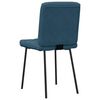 vidaXL Eetkamerstoelen 4 st fluweel blauw