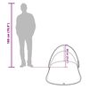 vidaXL Strandtent pop-up waterdicht grijs