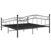 vidaXL Bedframe metaal zwart 140x200 cm