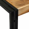 vidaXL Nesttafel 3 pcs Bruin en zwart Massief acaciahout en metaal