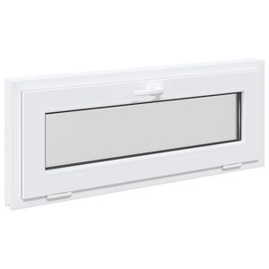 vidaXL Kelderraam RISOR 100 x 40 cm PVC en glas Wit