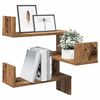 vidaXL Hoekwandschap 40x40x49,5 cm bewerkt hout out houtkleurig