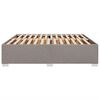 vidaXL Bedframe zonder matras stof taupe 180x200 cm