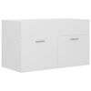 vidaXL Wastafelkast 80x38,5x46 cm bewerkt hout wit