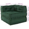 vidaXL Modulair bank 2 pcs Groen 140 x 70 x 56 cm Stof