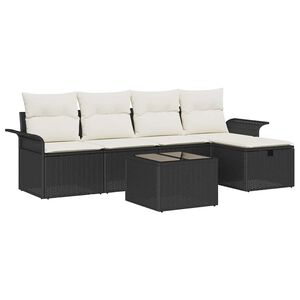 vidaXL Tuin Sofa Set 6 st Poly riet