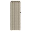 vidaXL Opbergkast met plank Lichtgrijs 100 x 36 x 102 cm Rattan
