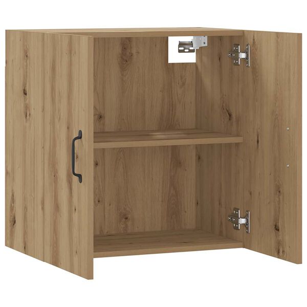 vidaXL Wandkast 60x31x60 cm bewerkt hout artisanaal eikenkleurig