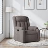 vidaXL Fauteuil verstelbaar stof taupe