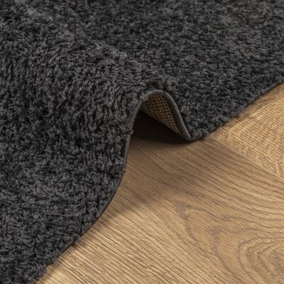 vidaXL Vloerkleed PAMPLONA shaggy hoogpolig modern 80x200 cm antraciet