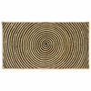vidaXL Gebied Tapijt Zwart 60 x 110 cm Jute