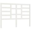 vidaXL Hoofdbord 146x4x104 cm massief grenenhout wit