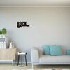 Homemania Wanddecoratie Words 50x25 cm staal zwart