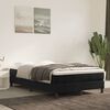 vidaXL Boxspring met matras fluweel zwart 120x190 cm