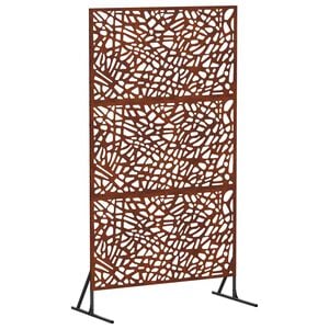 vidaXL Privacyscherm 100 x 50 x 180 cm weervast staal Roestkleurig